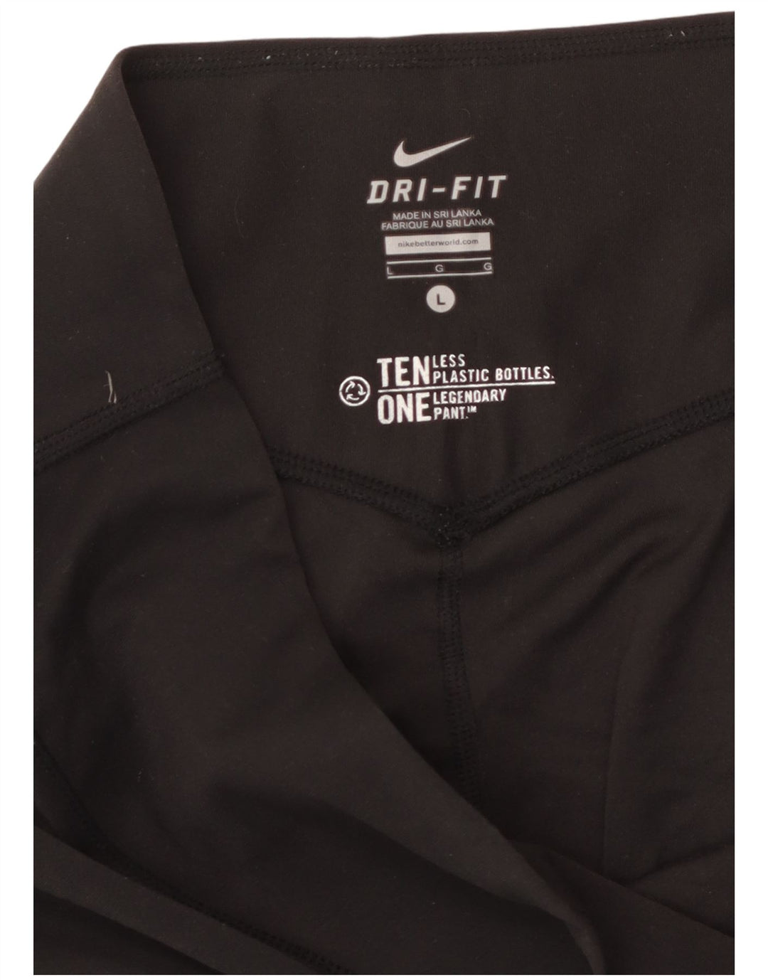 Bermuda esportiva Nike Dri Fit feminina UK 16 grande preta