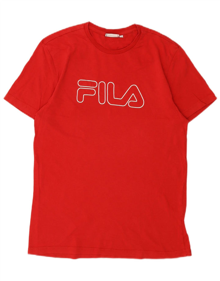 Camiseta gráfica masculina FILA XS vermelho