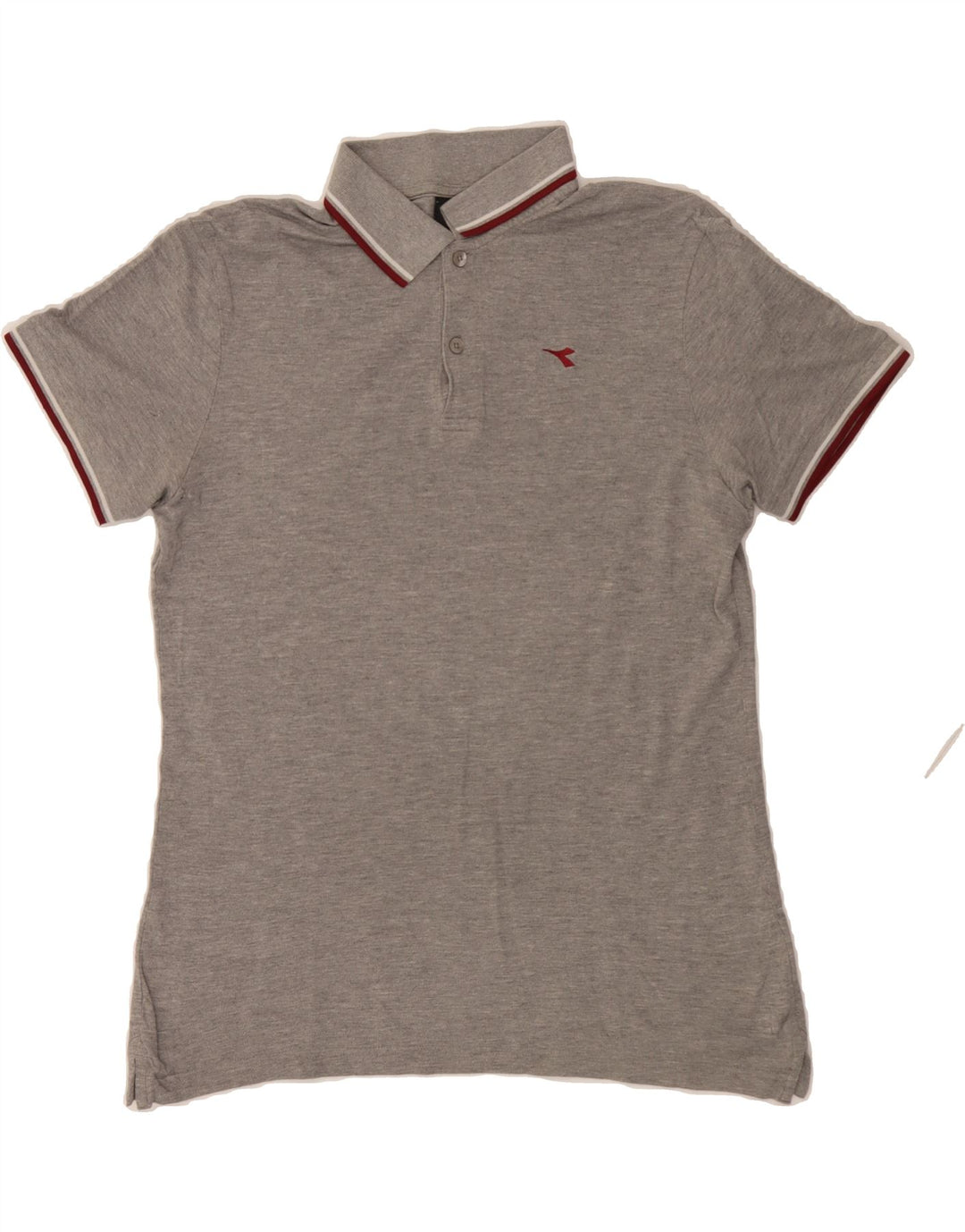 DIADORA Mens Polo Shirt Large Grey Vintage Diadora and Second-Hand Diadora from Messina Hembry 