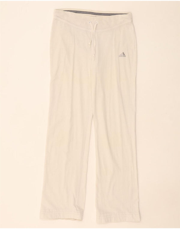 Calças de treino femininas ADIDAS UK 14 médio branco