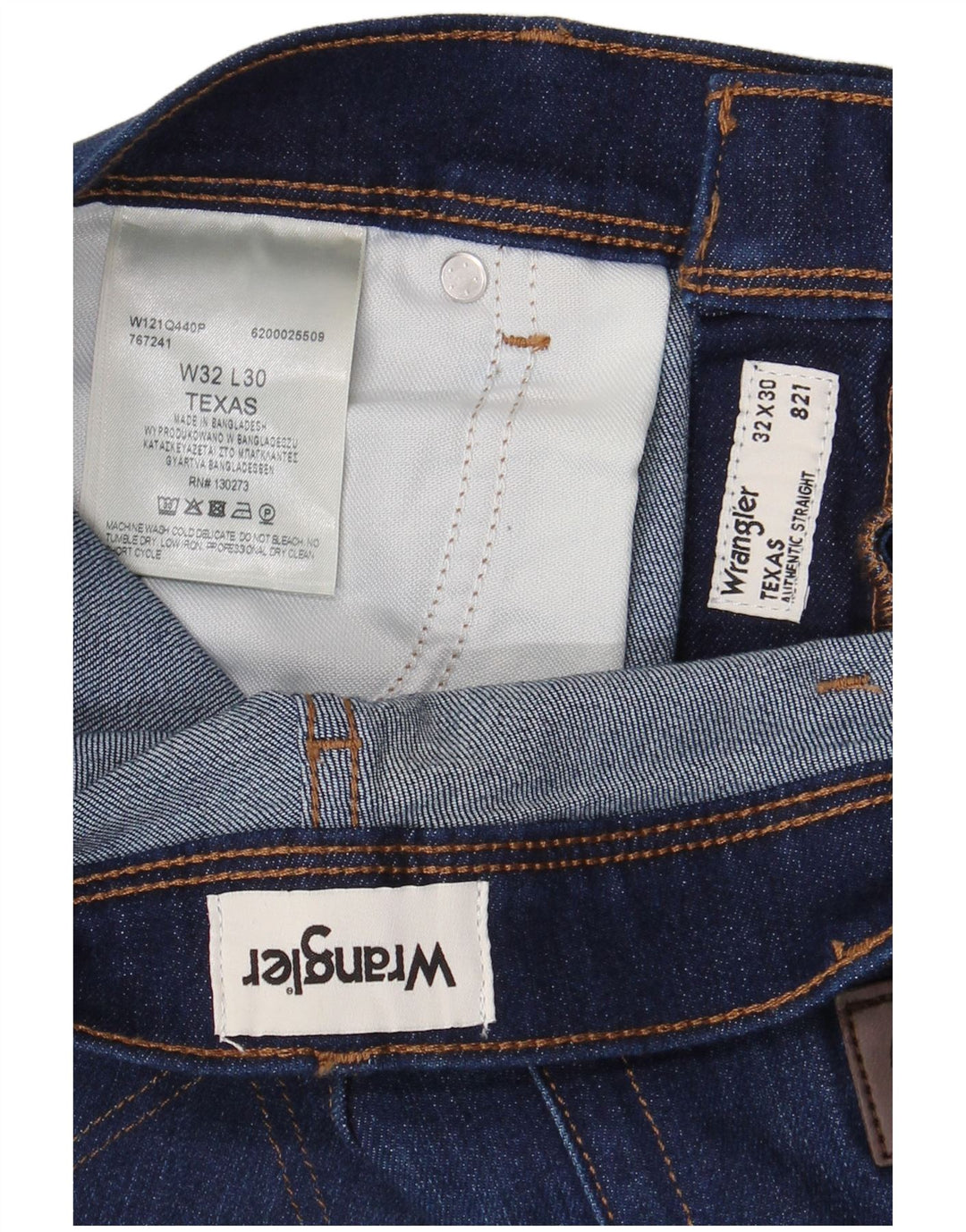 Wrangler Masculino Texas Straight Jeans W32 L30 Azul Marinho Algodão