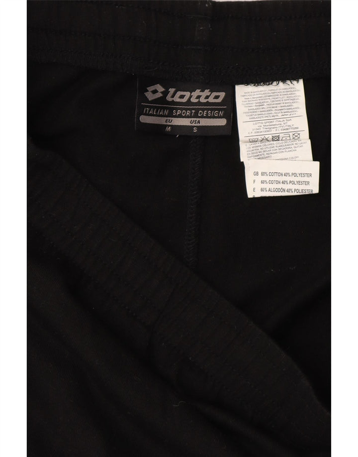 LOTTO Mens Sport Shorts Médio Algodão Preto