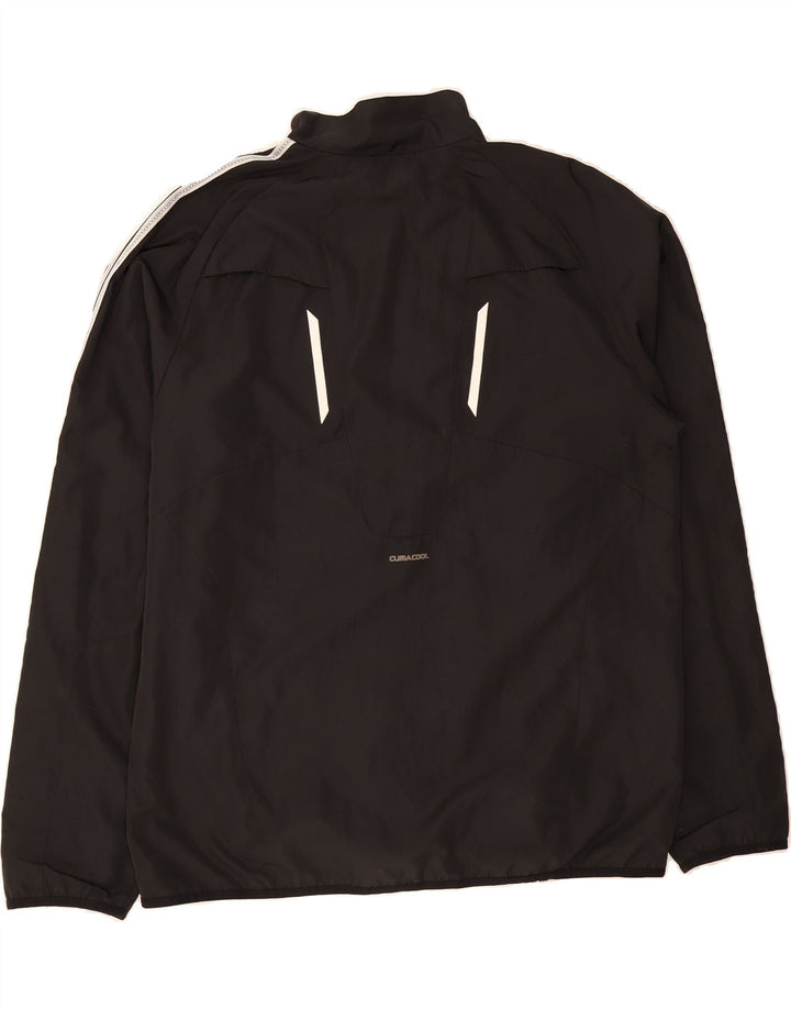 ADIDAS Mens Climacool Tracksuit Top Jacket XL Black Polyester Vintage Adidas and Second-Hand Adidas from Messina Hembry 