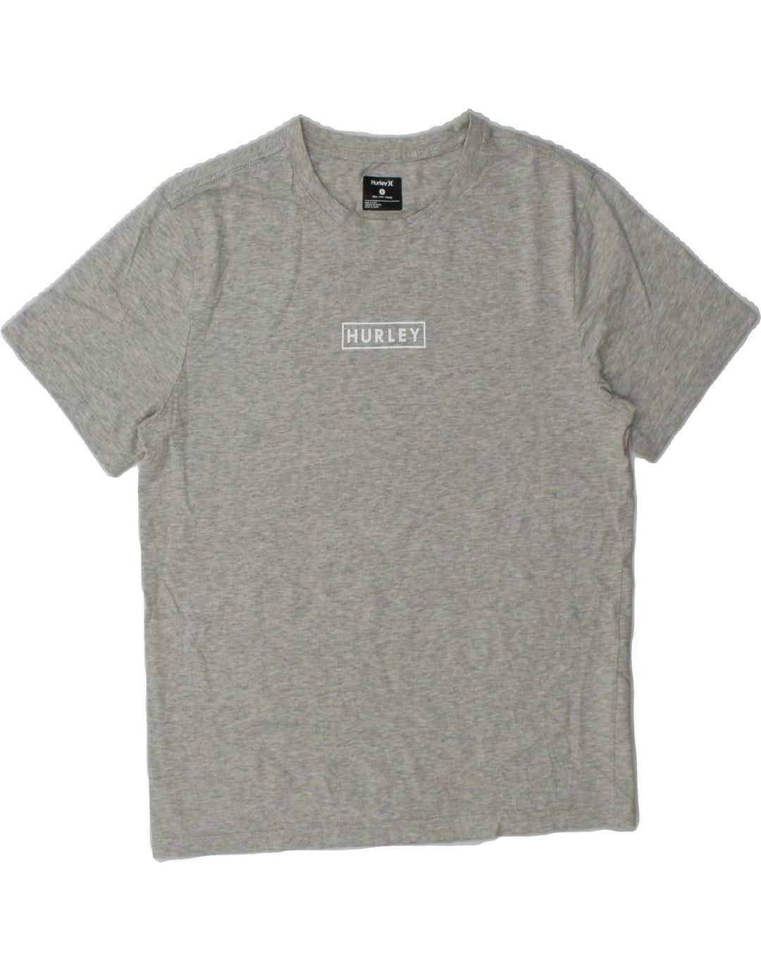 HURLEY Mens Petite T-Shirt Top Small Grey Cotton Vintage Hurley and Second-Hand Hurley from Messina Hembry 