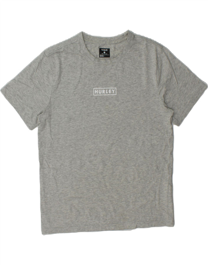 HURLEY Mens Petite T-Shirt Top Small Grey Cotton Vintage Hurley and Second-Hand Hurley from Messina Hembry 