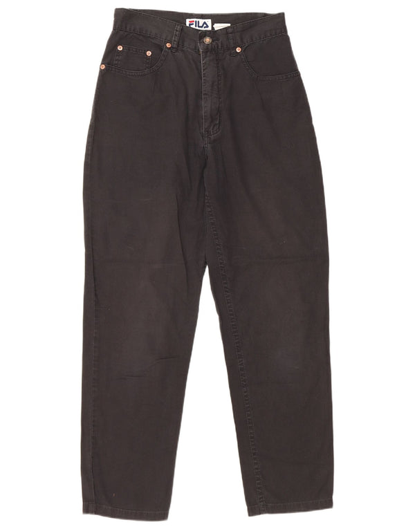 Fila Jeans Feminino Cintura Alta Cônico IT 42 Médio W26 L26 Algodão Preto
