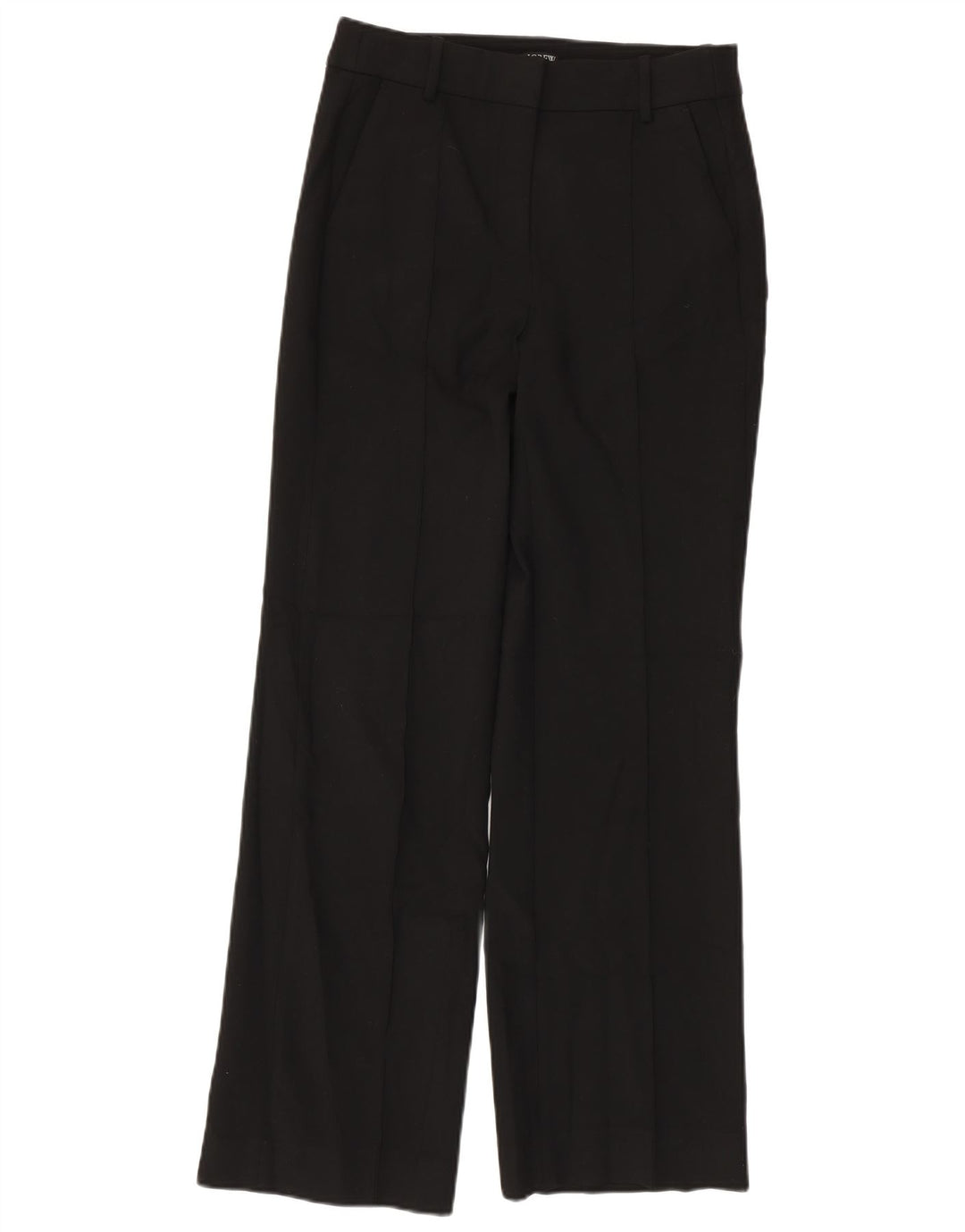 J. CREW Calça Chino Feminina Reta US 6 Médio W30 L31 Poliéster Preto