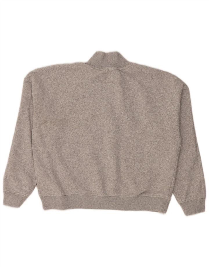 Suéter Jack Wills feminino cropped oversized Reino Unido 10 pequeno cinza