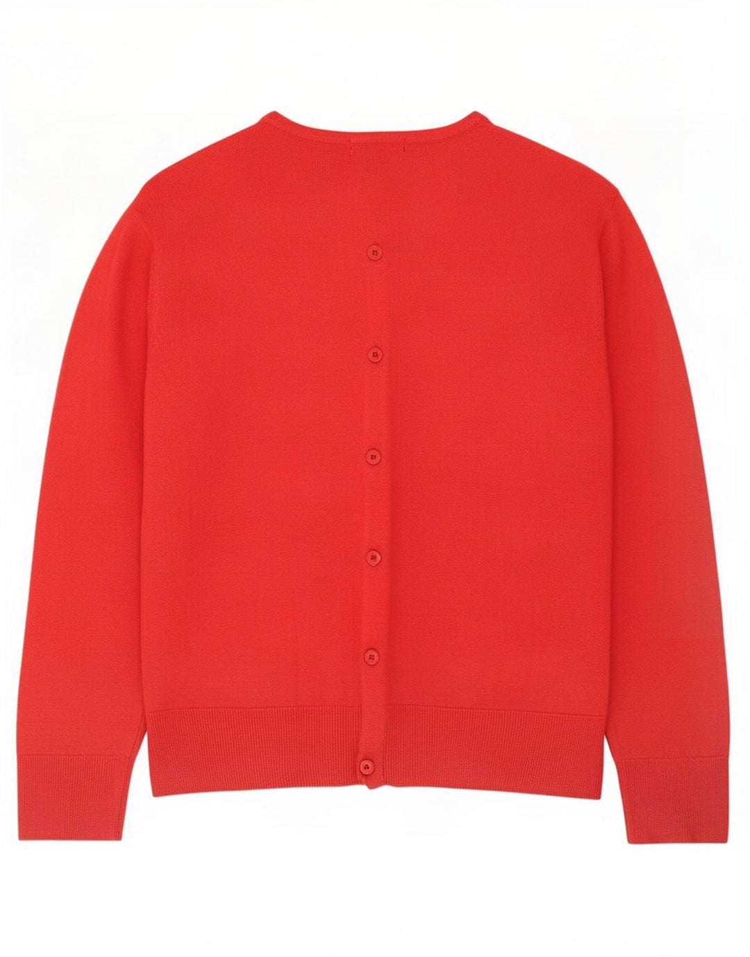 Suéter cardigã feminino Marks & Spencer Reino Unido 12 acrílico vermelho médio