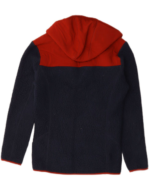 Jaqueta masculina de lã com capuz Berghaus UK 34 XS azul marinho poliéster colorblock