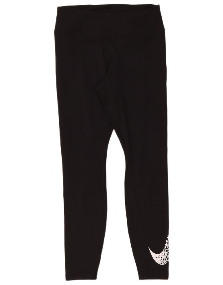 Leggings femininas Nike Dri Fit Graphic UK 12 médio preto poliéster