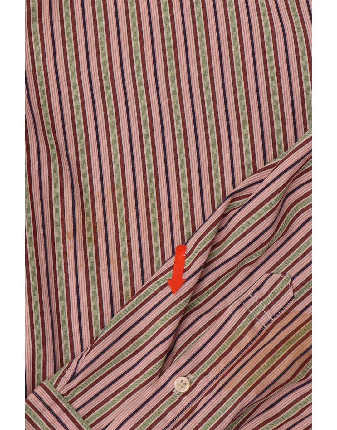 Camisa masculina Tommy Hilfiger XL listrada multicolorida de algodão