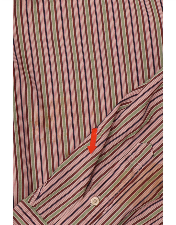 Camisa masculina Tommy Hilfiger XL listrada multicolorida de algodão