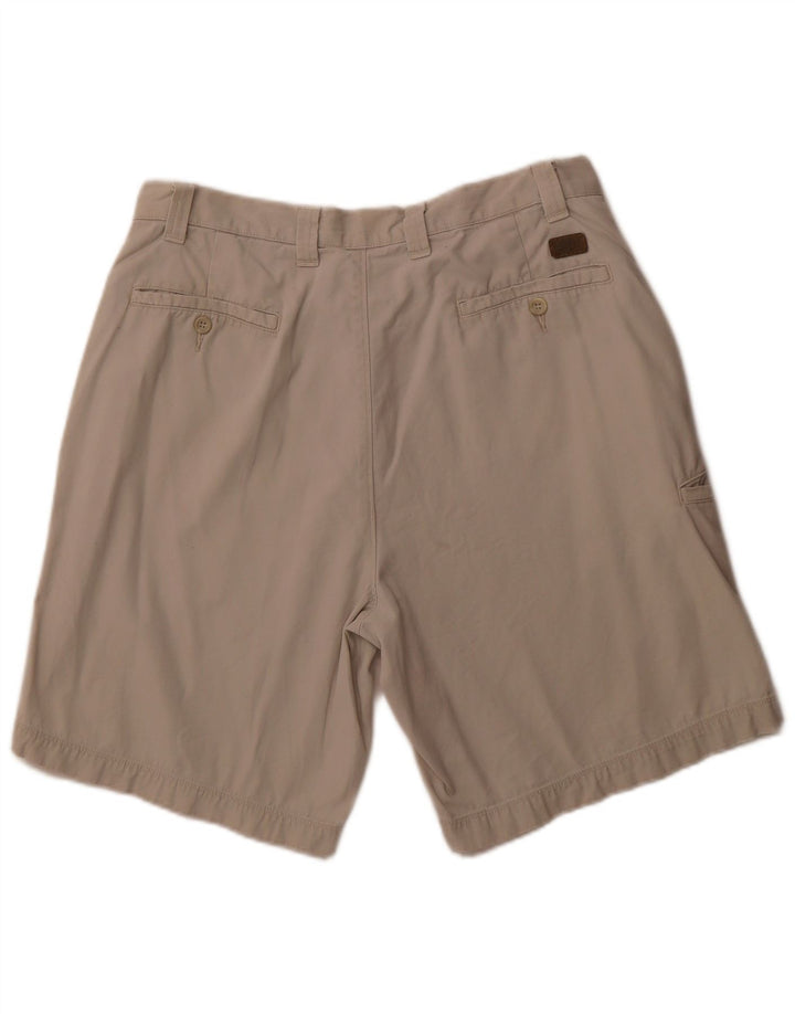 Shorts cargo feminino DOCKERS com ajuste relaxado W34 grande algodão bege