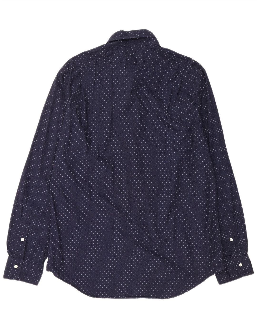 POLO RALPH LAUREN Camisa masculina Slim Fit XL Azul marinho algodão manchado