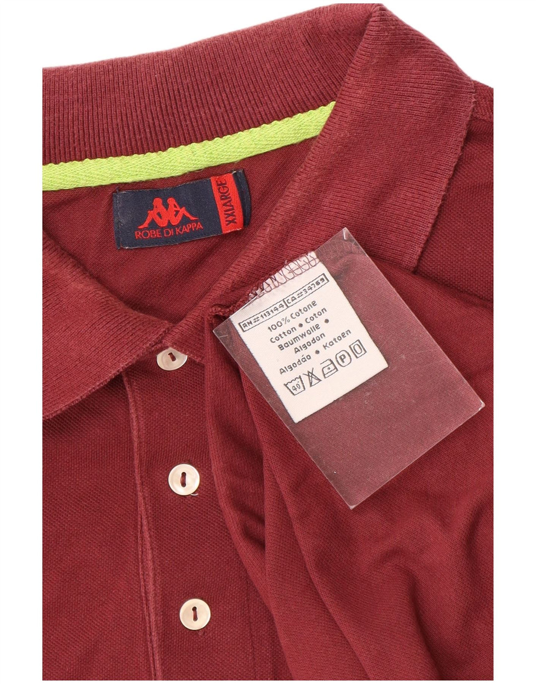 Camisa polo masculina KAPPA 2XL algodão marrom