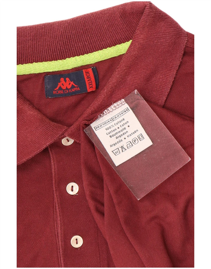 Camisa polo masculina KAPPA 2XL algodão marrom