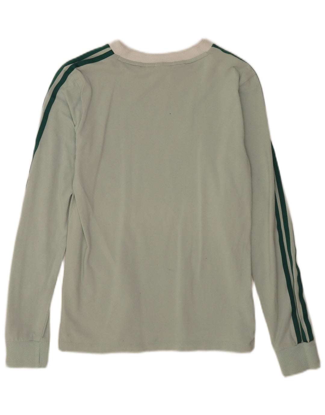 Top Feminino Adidas Manga Longa UK 10 Pequeno Verde