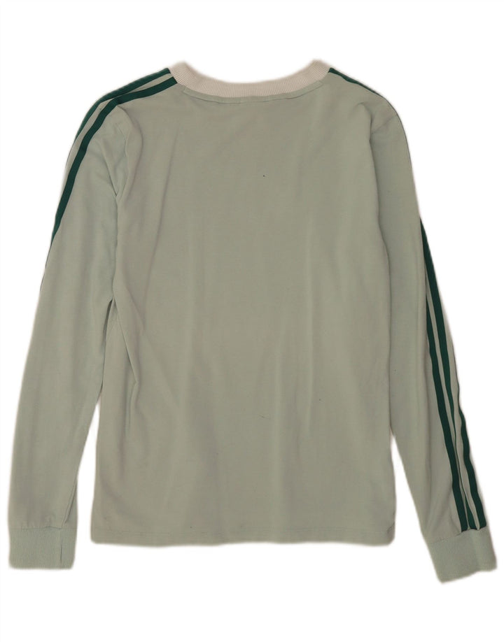 Top Feminino Adidas Manga Longa UK 10 Pequeno Verde