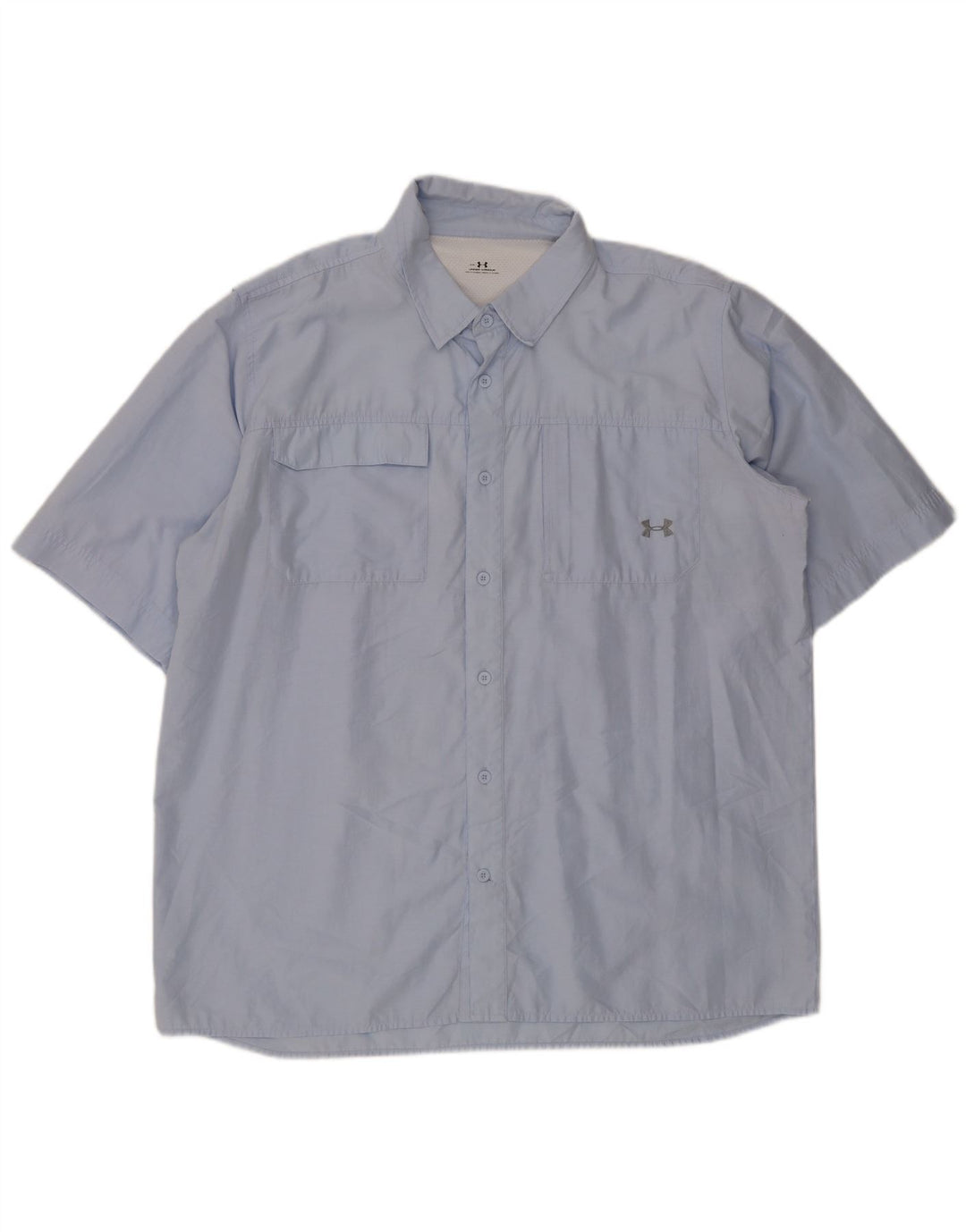 Camisa masculina de manga curta UNDER ARMOUR 2XL algodão azul