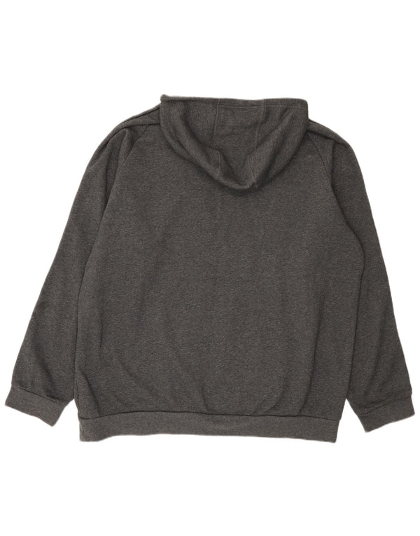 Adidas Mens Hoodie Jumper 2XL Algodão Cinza