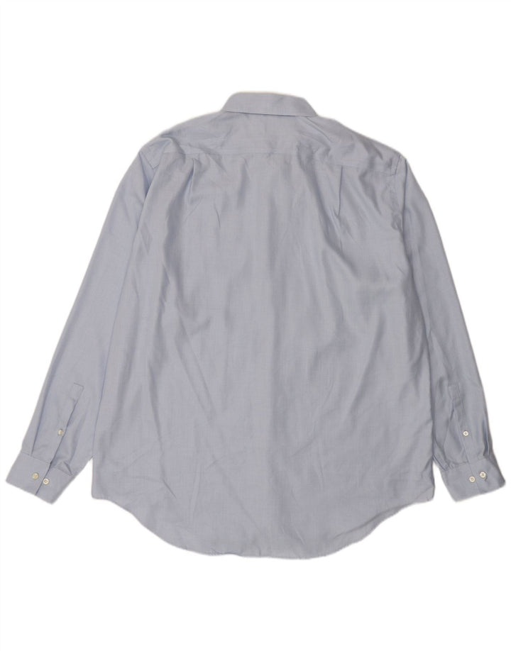 Camisa masculina Calvin Klein NON - IRON Slim tamanho 18 2XL algodão azul