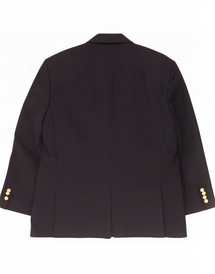 Jaqueta blazer masculina St Michael curta com peito duplo Reino Unido 40 médio azul marinho