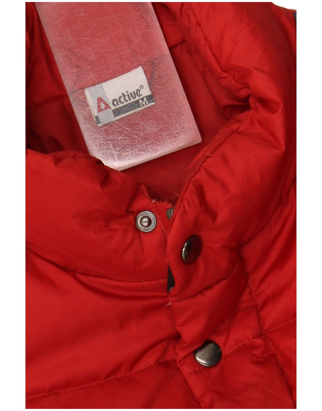 Jaqueta acolchoada masculina ACTIVE UK 38 Medium Red Colourblock Nylon