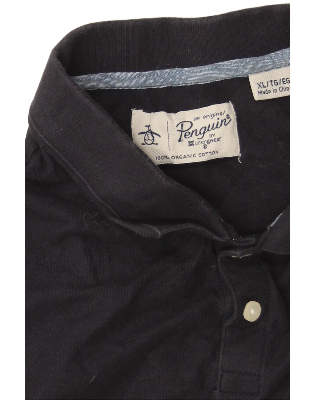 Camisa polo masculina Penguin XL azul marinho algodão
