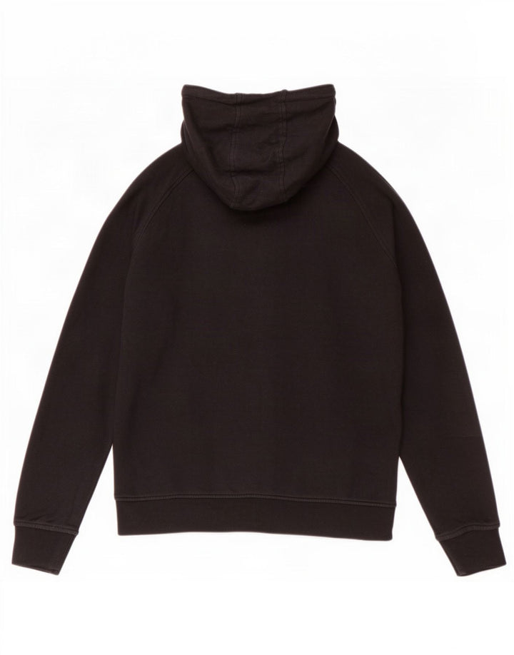Suéter masculino Kappa com capuz e zíper médio preto algodão