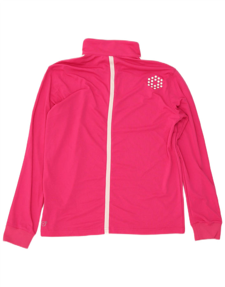 Top de treino feminino Puma com zíper e gola grande, Reino Unido 14 Médio Rosa