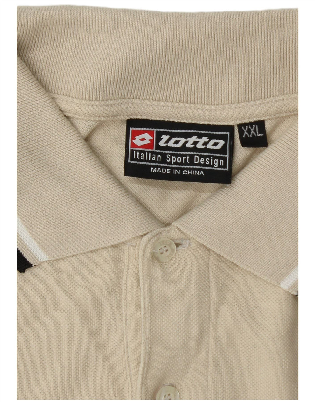Camisa polo masculina LOTTO 2XL bege
