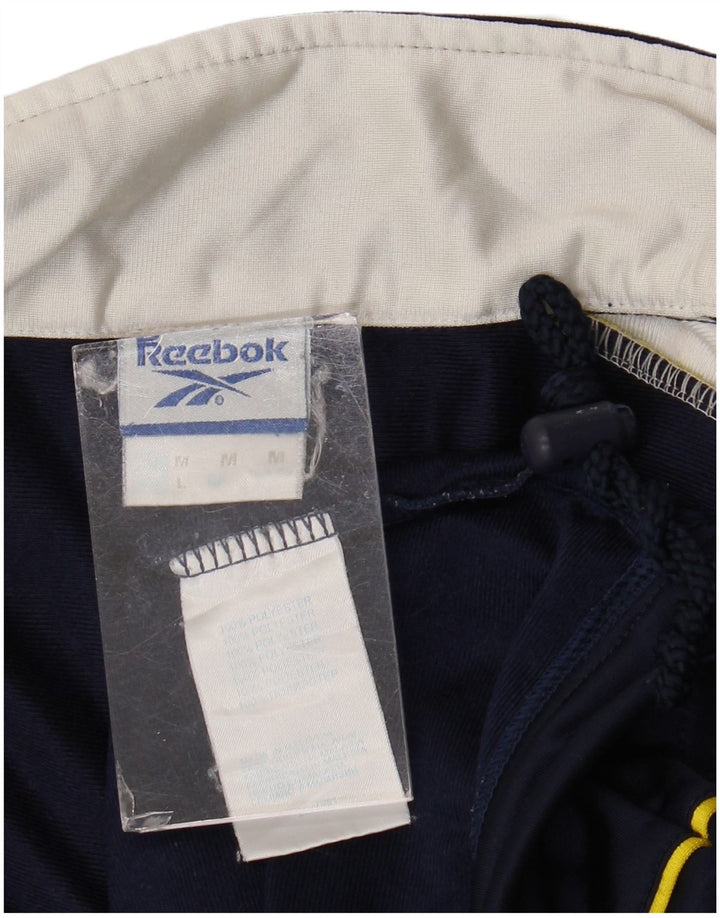 Reebok Mens Graphic Tracksuit Top Jaqueta Médio Azul Marinho Colorblock