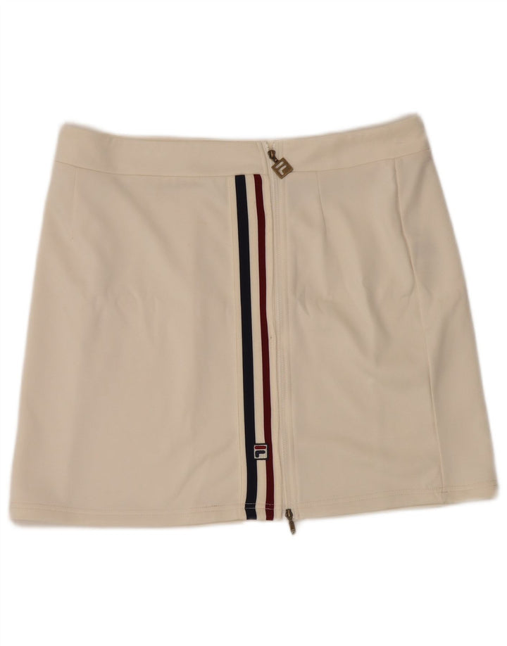 Fila Mini Saia Feminina XL W36 Off White Poliéster