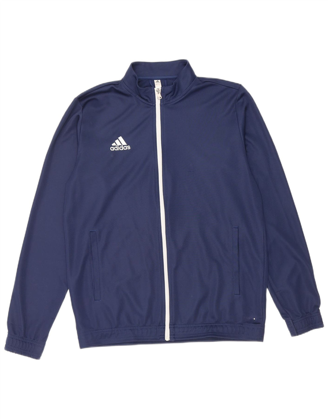 Adidas Mens Treino Top Jaqueta Grande Poliéster Azul Marinho