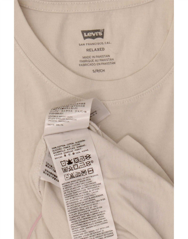 Camiseta Levi's Masculina Relaxed Graphic Top Pequeno Algodão Branco