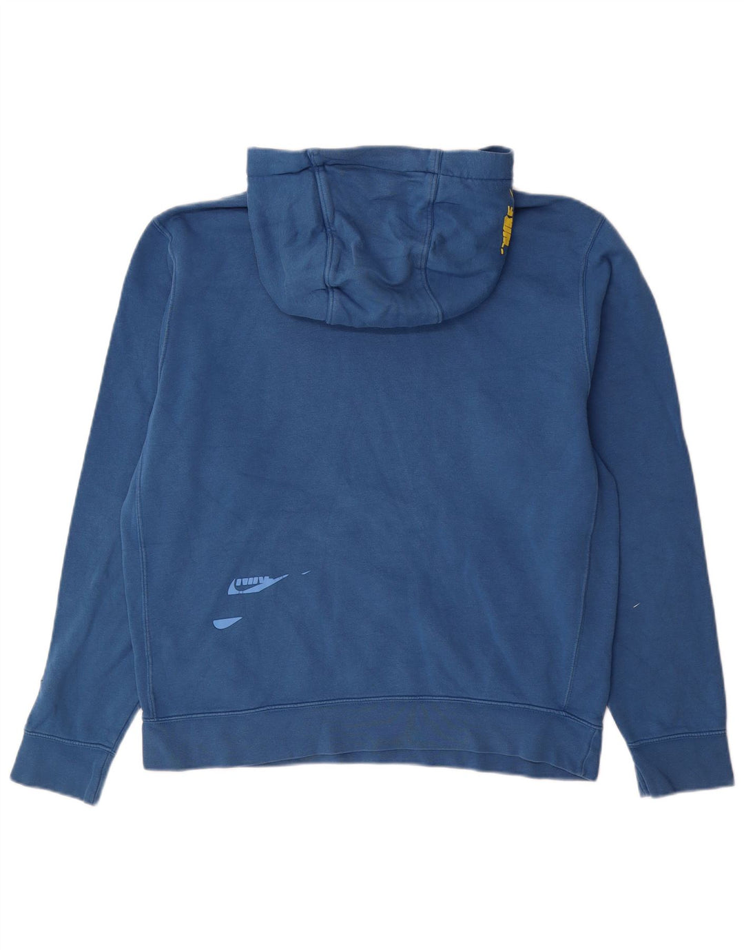 Jumper com capuz gráfico masculino Nike médio azul algodão