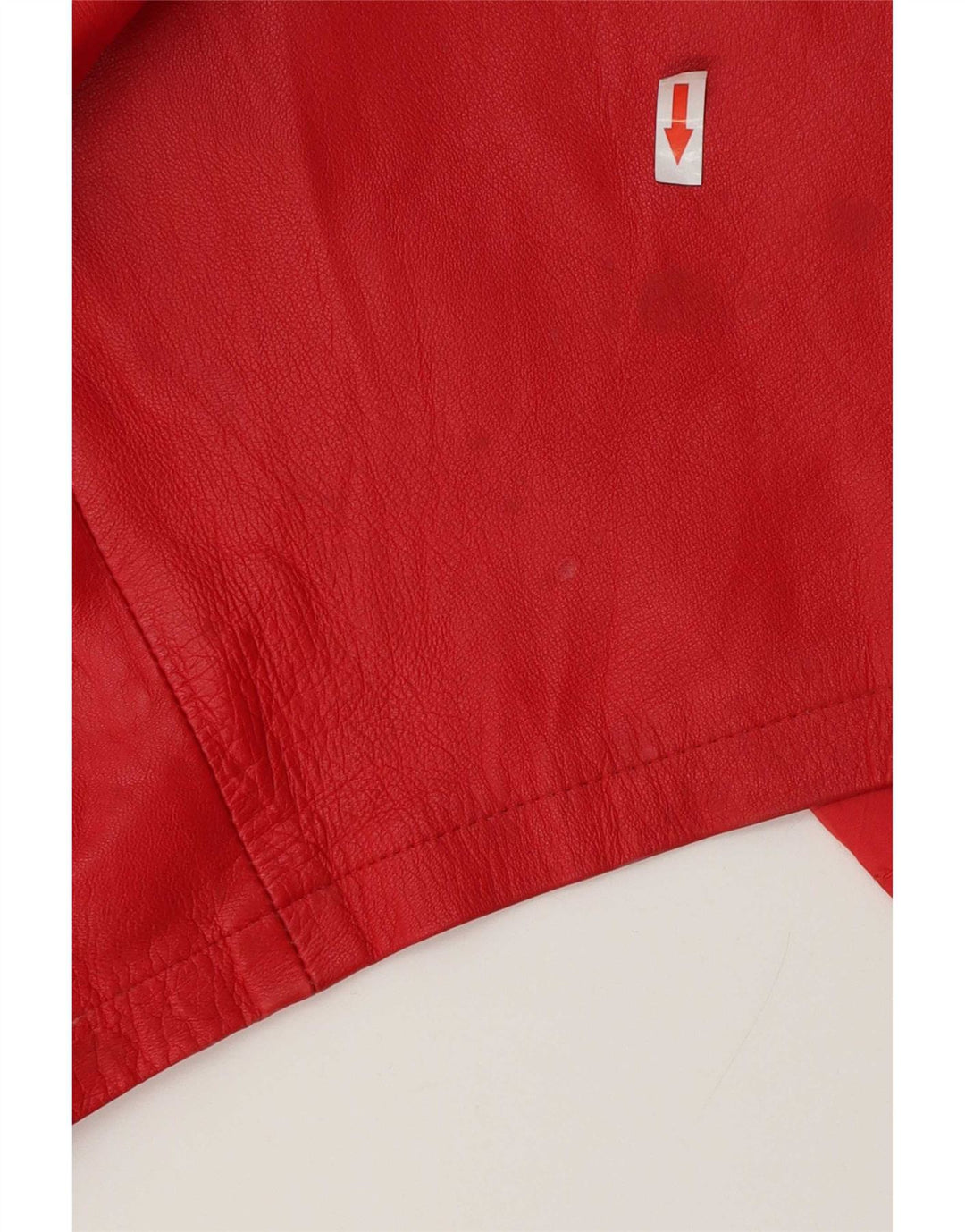 Vestido feminino vintage com bainha de couro IT 48 XL vermelho