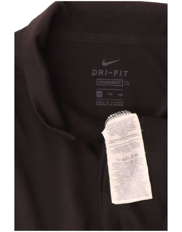 Camisa polo masculina Nike Dri Fit Standard Fit 2XL poliéster preto