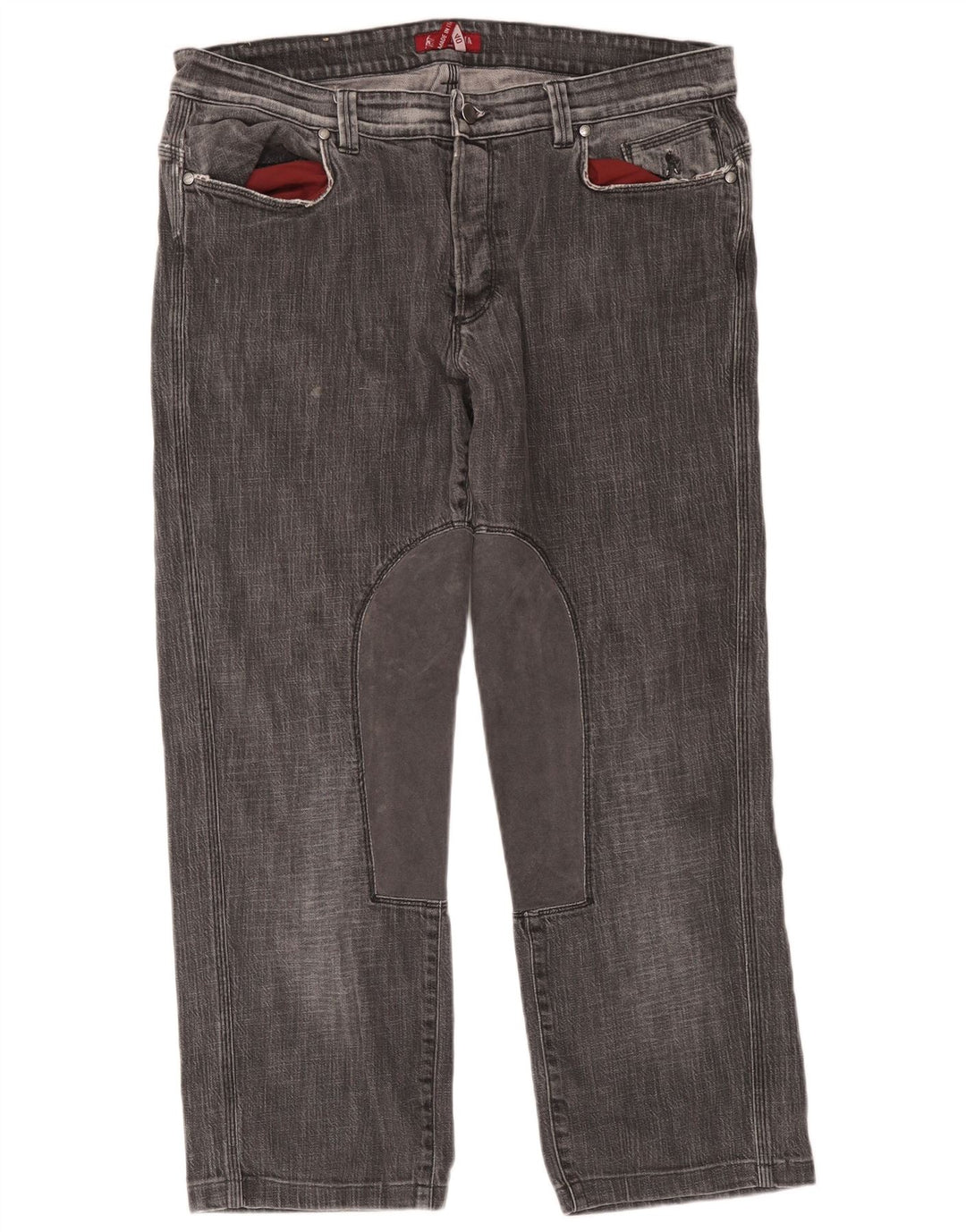 SIVIGLIA Calça Jeans Masculina Riding Cropped W40 L26 Cinza Poliéster