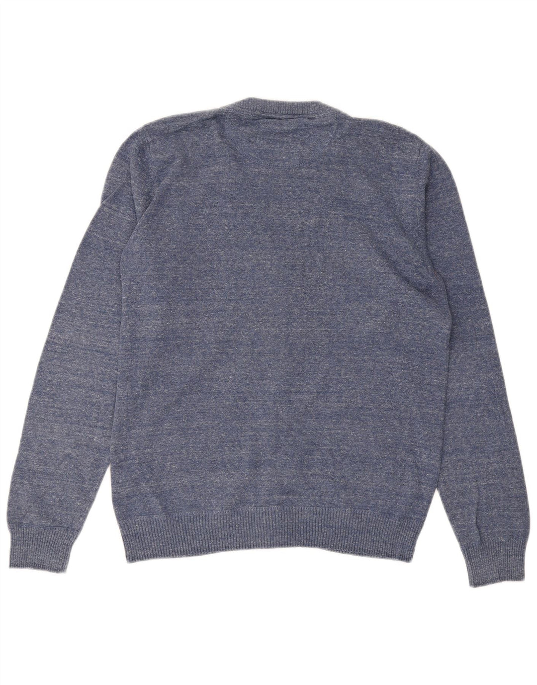 Suéter cardigã masculino JACK & JONES algodão azul médio