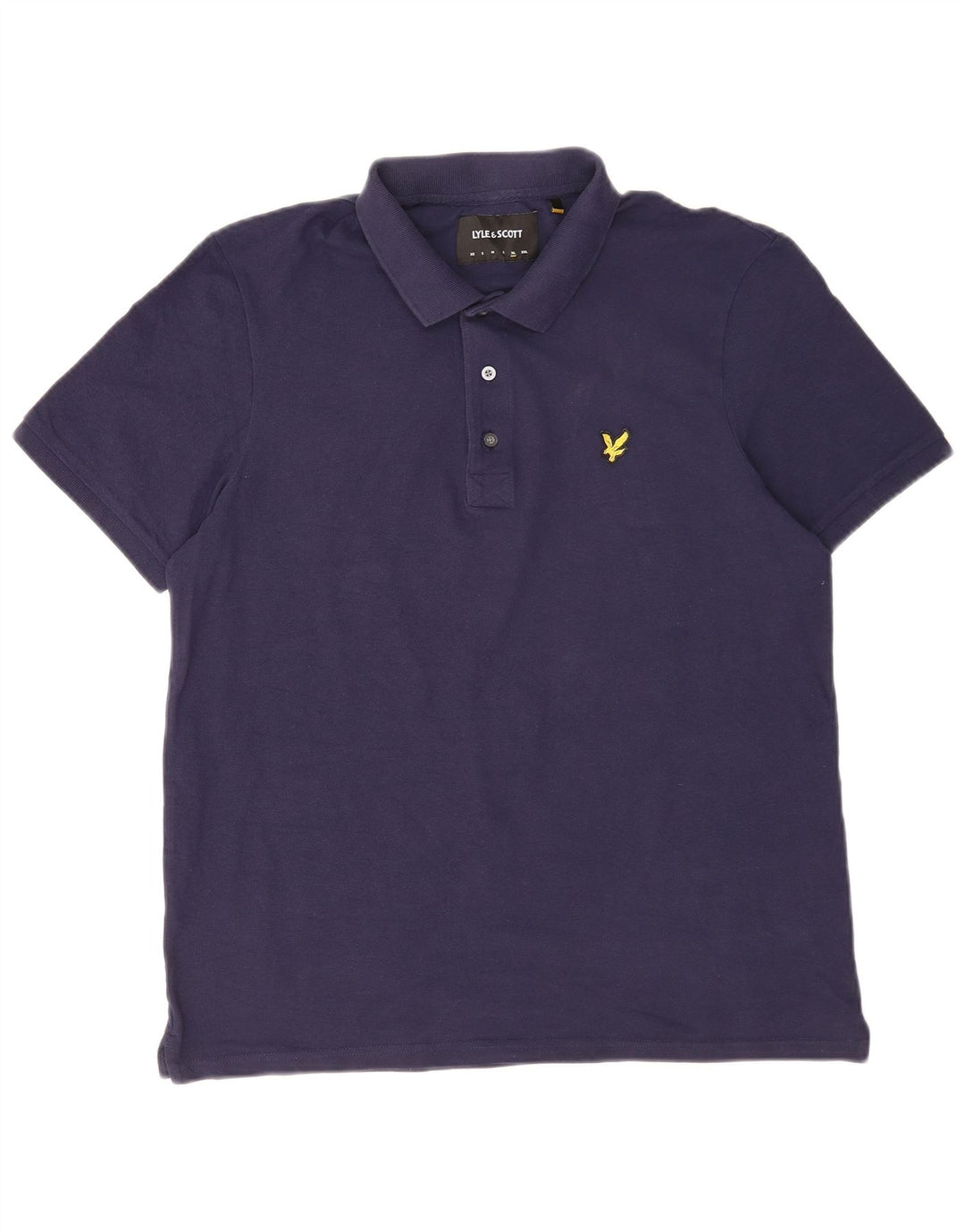 Camisa polo masculina Lyle & Scott XL azul marinho algodão