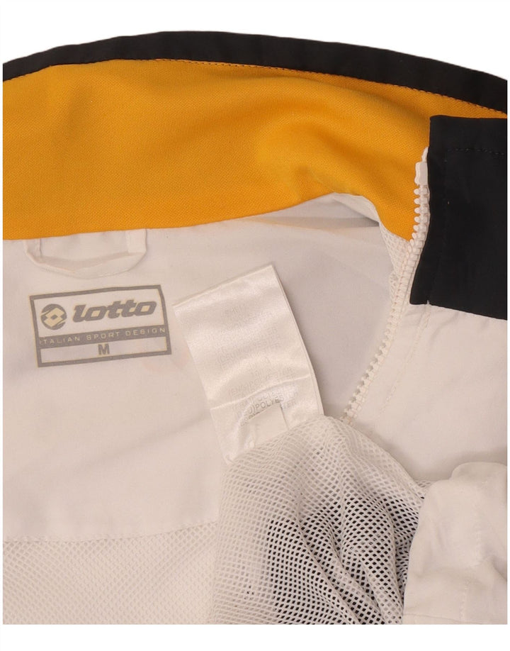 Lotto Mens Treino Top Jacket Médio Branco Colourblock Poliéster