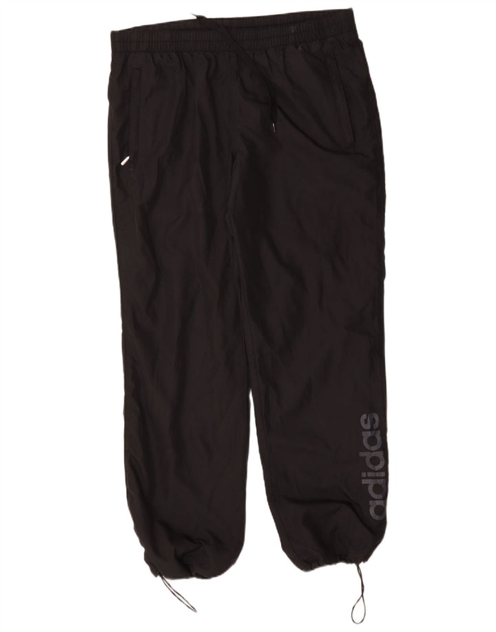 ADIDAS Mens Graphic Tracksuit Calças Joggers Médio Preto Poliéster