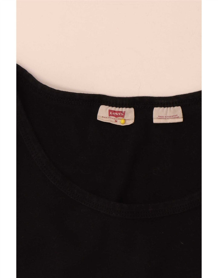 Camiseta feminina Levi's Top UK 12 médio algodão preto