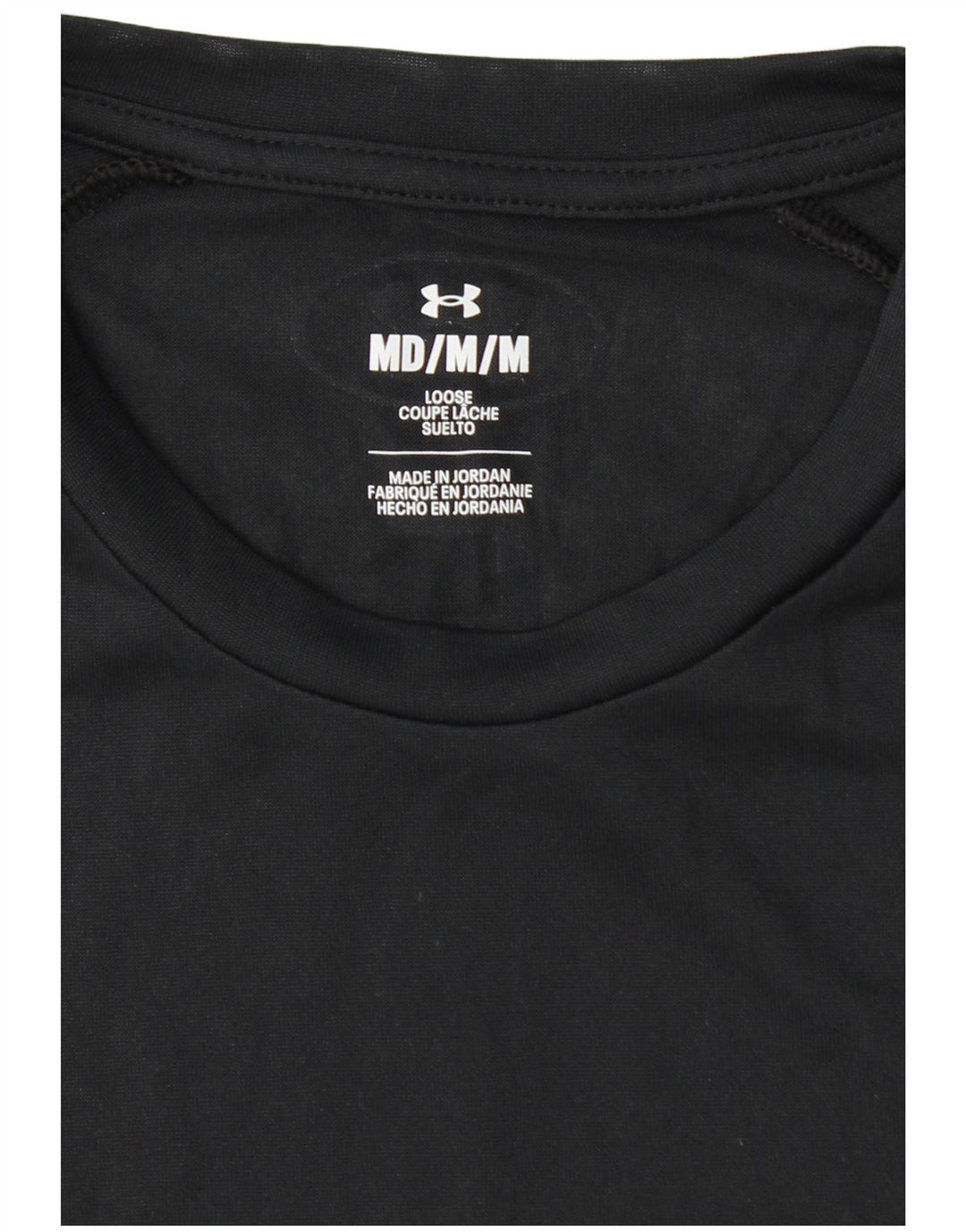 Camiseta gráfica masculina UNDER ARMOUR Top médio preto