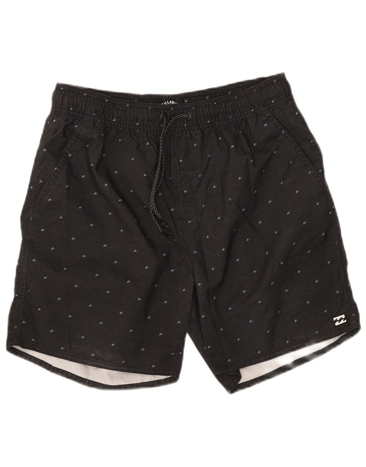 Shorts de natação masculinos Billabong poliéster manchado cáqui médio