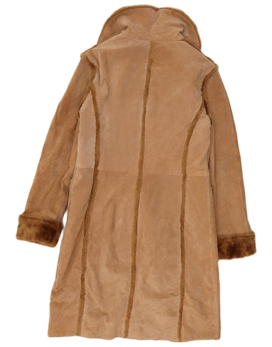 Casaco feminino Montereggi Shearling IT 46 grande couro bege