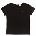Camiseta feminina Levi's UK 14 grande algodão preto