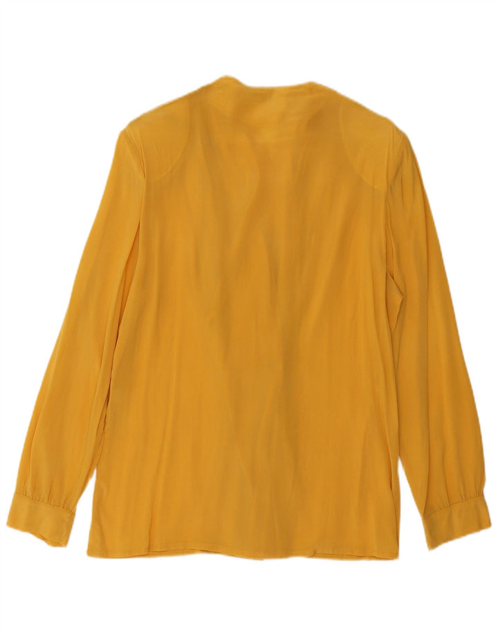 Blusa Camisa Feminina Vintage IT 42 Poliamida Amarela Média